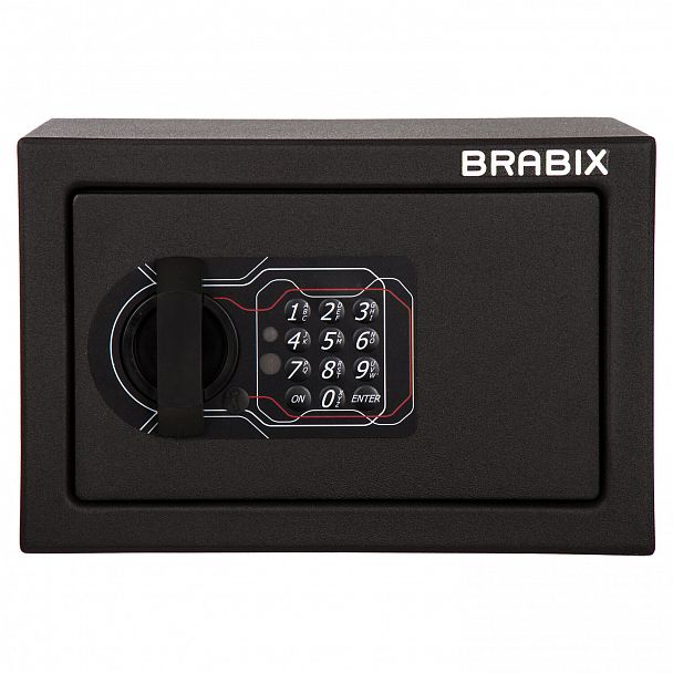 Сейф мебельный BRABIX "SF-170EL", 170х260х230 мм, электронный замок, черный, 291143, S103BR210614 - Вид 5