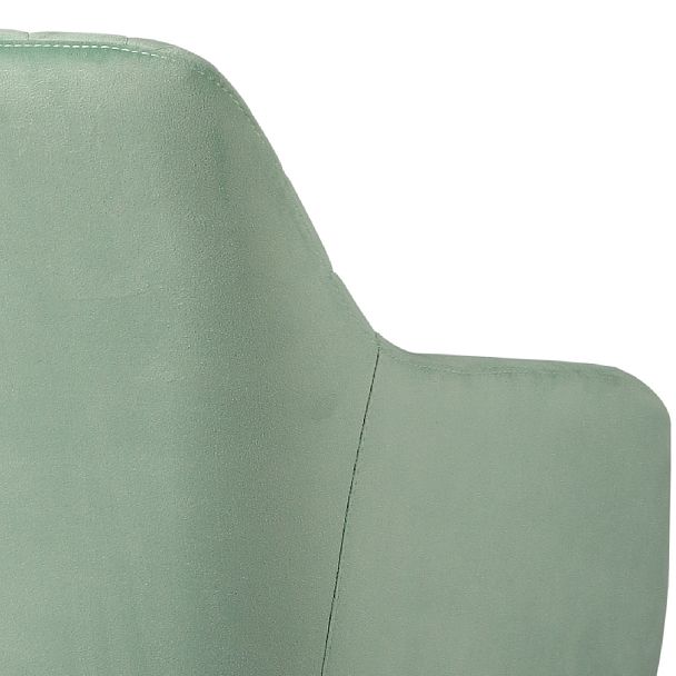 Барное поворотное кресло Барли К, Confetti aquamarine/черный - Вид 10