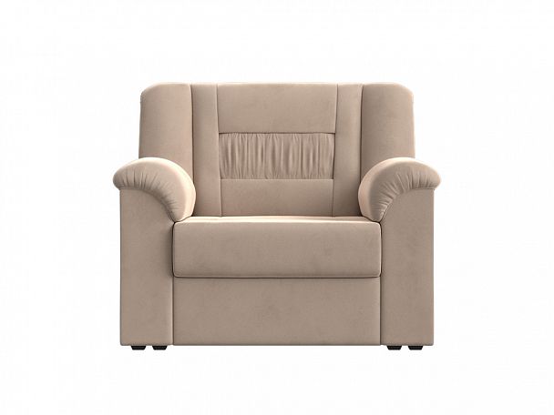 Кресло Карелия (полностью велюр бежевый) - Вид 2
