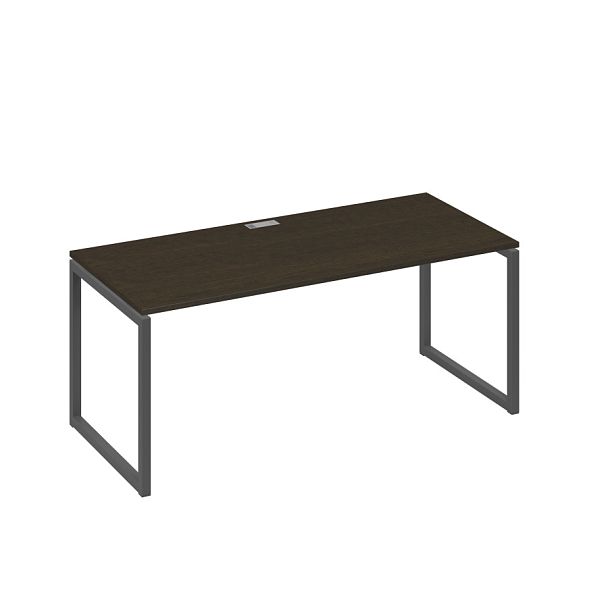 Стол письменный на металлокаркасе QUATTRO A4 А4 Б4 026 БП венге / металлокаркас антрацит - Вид 1