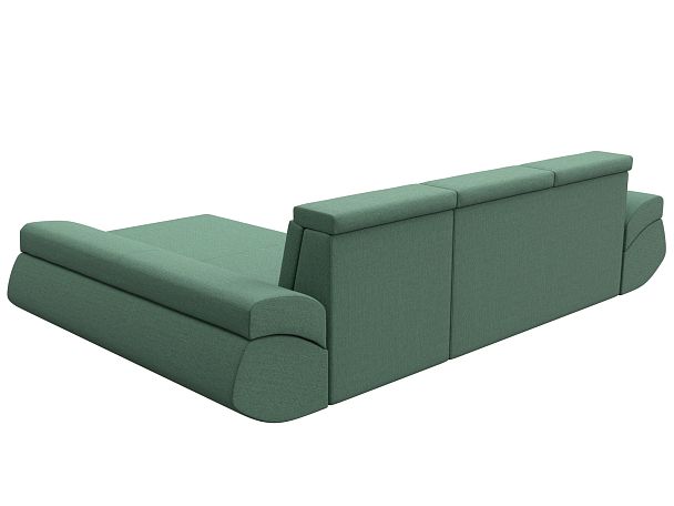 Диван угловой Лига-032 правый угол Рогожка зеленый - Вид 6