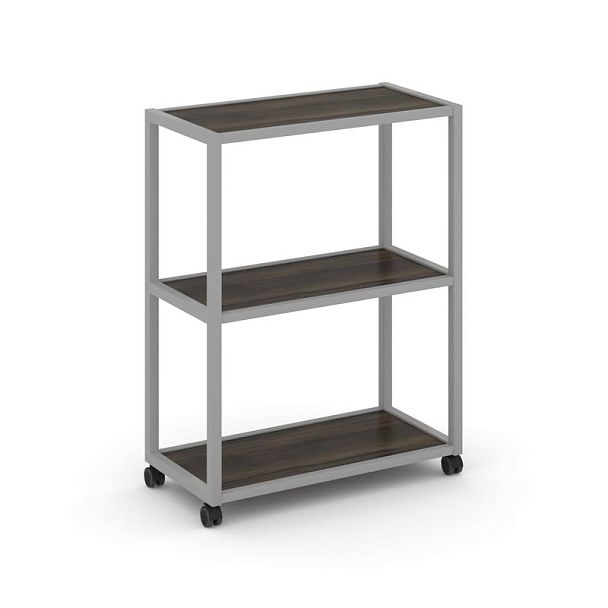 Shelf Mobile Стеллаж 3 уровня 1 секция VR.LT-STK-301.12 Дуб Мали/Металл Серый 1200*400*1046 - Вид 1