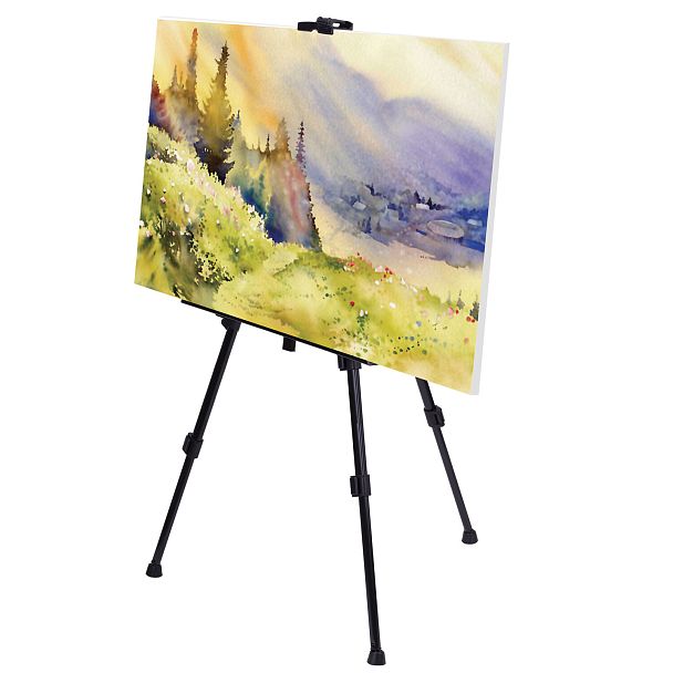 Мольберт-тренога металлический переносной, телескопический, 117х164х94 см, чехол, BRAUBERG ART, 192266 - Вид 5