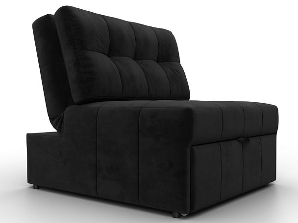 Кресло-кровать Лига-107 (80) Велюр черный - Вид 3
