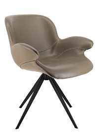 Обеденное кресло Everprof Aurora (Аврора) Экокожа Серый - Фото предпросмотра