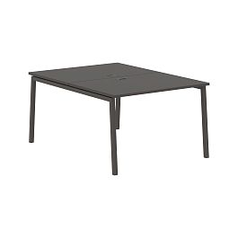 Стол 2-х местный ELWST 1116 Мокко/Мокко 1160х1606х750 EDIS - Фото предпросмотра