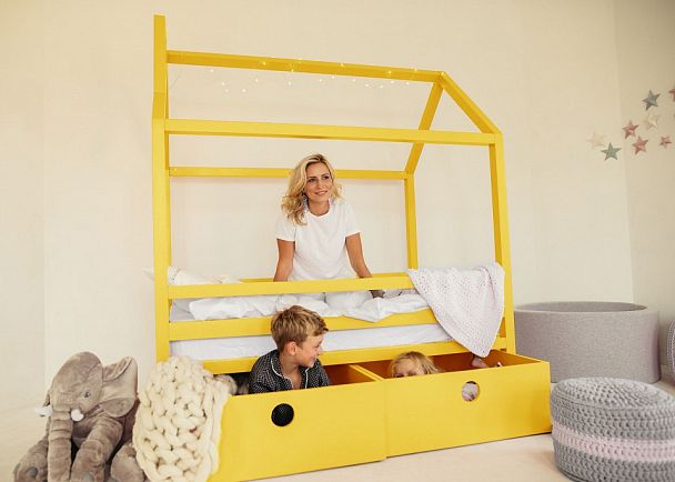 Кровать Дрима Box, желтый - Вид 9