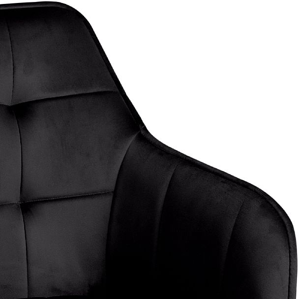 Комплект полубарных поворотных кресел Мони К, черный H75/белый, 4 шт. - Вид 9