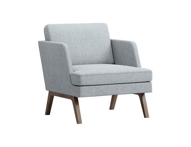 Кресло Everprof Marko Ткань Серый Темное дерево - Вид 1