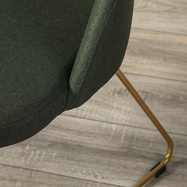 Стул Lars тёмно-зеленый/Линк золото - Вид 12