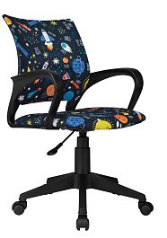 Кресло детское Бюрократ Burokids 1 мультиколор шаттл крестов. пластик пластик черный - Фото предпросмотра