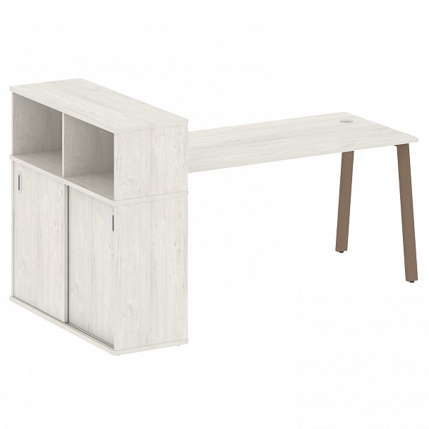 Рабочая станция "Metal System" БА.РС-СШК-3.4 дуб наварра/мокко - Вид 1