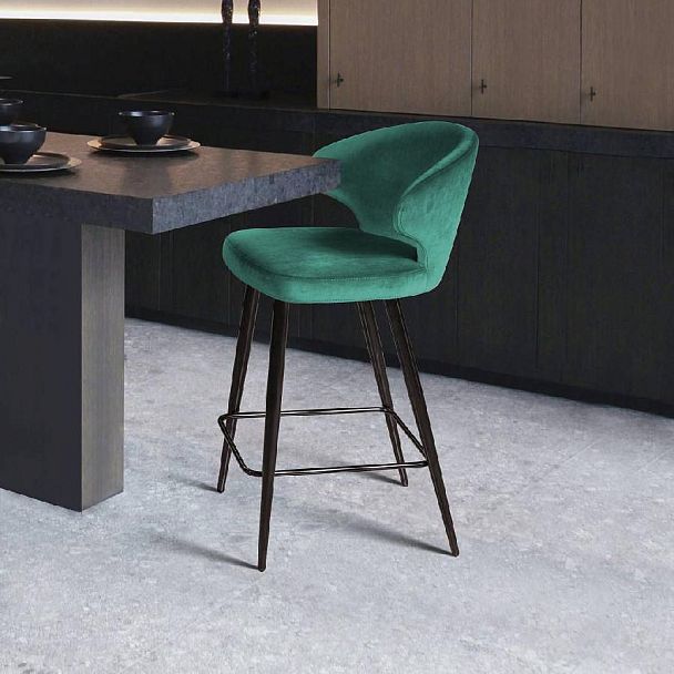 Стул полубарный Richard, бархат зеленый 19 - Вид 9