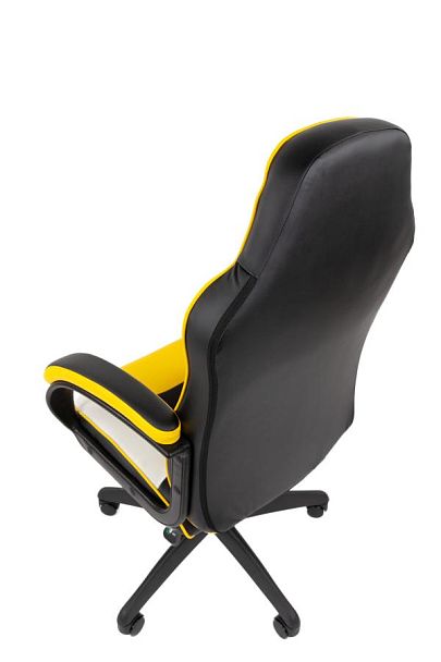Кресло Chairman game 17 Россия экокожа черный/желтый/белый - Вид 10