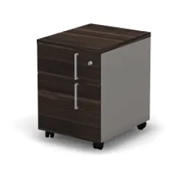 RAC022-40x50 ACCORD Тумба, 1 ящик+1 файлбокс, правая 408х500х557 Дуб Термо/Серый камень - Фото предпросмотра