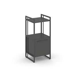 Rift Шкаф 2 ниши узкий RF.SU-22 (L) Антрацит/Металл Антрацит 420*396*924 - Фото предпросмотра