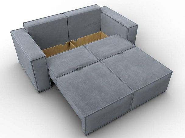 Диван прямой Куба мини Велюр серый - Вид 8