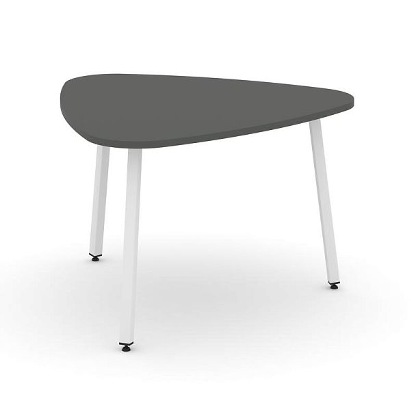 Стайл Проджект Стол переговорный SN-4.SPRG-71.3 Антрацит/Металл Белый 1200*1200*750 - Вид 1