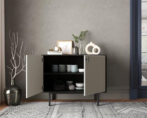 Комод с двумя дверками Emerson арт EM02/milky/L - Вид 2