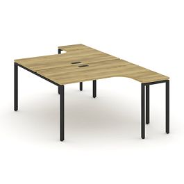Concept Рабочая станция CN.DSA-001 Дуб Винченцо/Металл Черный 1380*1480*750 - Фото предпросмотра