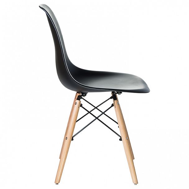 Стул обеденный LMZL-PP623 (ножки светлый бук, цвет сиденья чёрный) - Вид 4