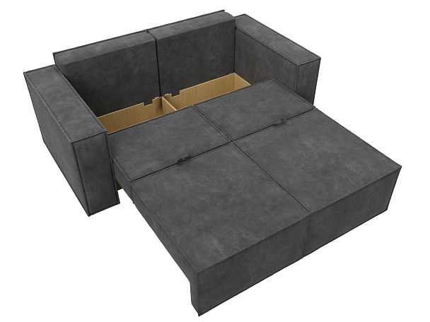 Диван прямой Куба мини Велюр серый - Вид 8