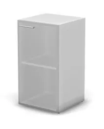 RAC087 ACCORD Шкаф низкий правый, стекло сатин 451х448х814 Стекло сатин/Серый камень - Фото предпросмотра