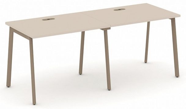 Рабочая станция на 2 места "ESTETICA" ES.RS-2.1-LP Капучино - Вид 1