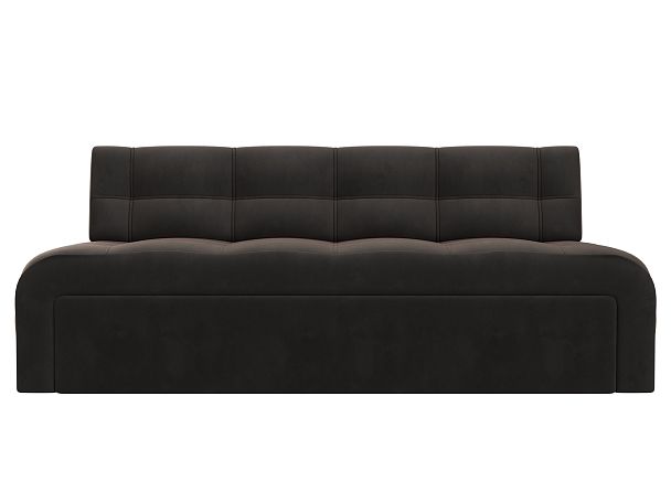 Диван кухонный прямой Люксор Велюр коричневый - Вид 2