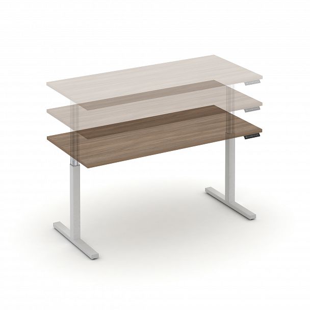 Стол электроподъемный "MOVE UP" MV.SE-4.7 Белый металл /  Дуб Аризона - Вид 4