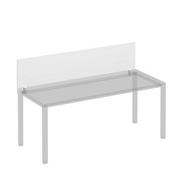 Экран для стола 180 на белом каркасе КФ настольный фронтальный Комфорт КФ К.Б 844 БП белый премиум - Фото предпросмотра