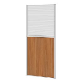 Модуль комбинированный "Мобильные офисные перегородки «Ритм»"  ПК-РТМ-МДК167х160П/Д-В1-539 белый - Фото предпросмотра