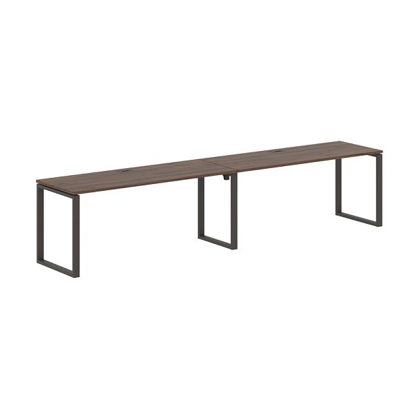 Стол 2-х местный EQWST 3567 Дуб Денвер тёмный/Мокко 3526х670х750 EDIS - Вид 1