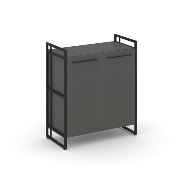 Rift Шкаф 2 ниши широкий RF.SS-21 Антрацит/Металл Черный 798*396*924 - Вид 1