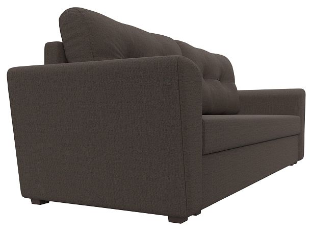 Диван прямой Амстердам Лайт Рогожка коричневый - Вид 3