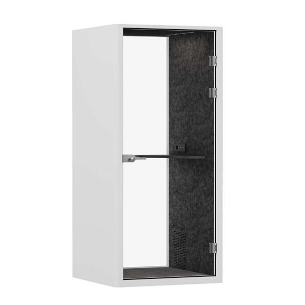 SoundCube RV UNO з/с-стекло  SDC-1.0-GL Белый/Морская Галька/Антрацит/Прозрачный/Серый 1041*1070*2278 - Вид 1