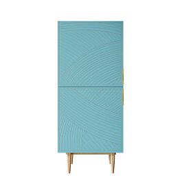 Вертикальный комод с двумя дверками Line LN05/GR1/blue - Фото предпросмотра