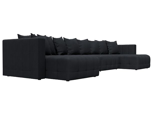 Диван П-образный Лига-052 НПБ Лонг Замша серый - Вид 3