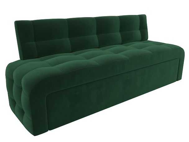 Диван кухонный прямой Люксор Велюр зеленый - Вид 5