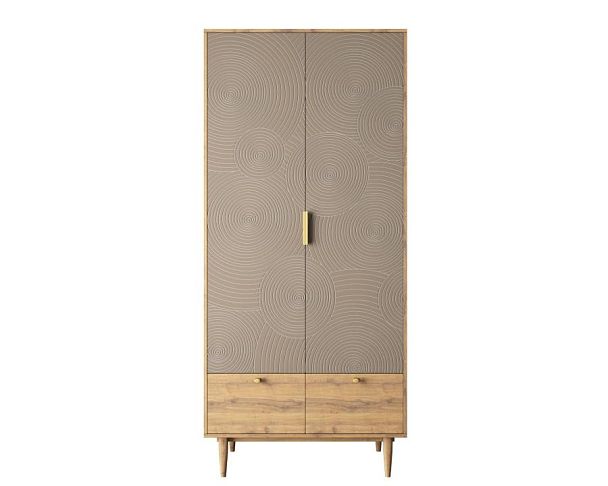 Шкаф двухстворчатый с ящиками Line R26/beige - Вид 1