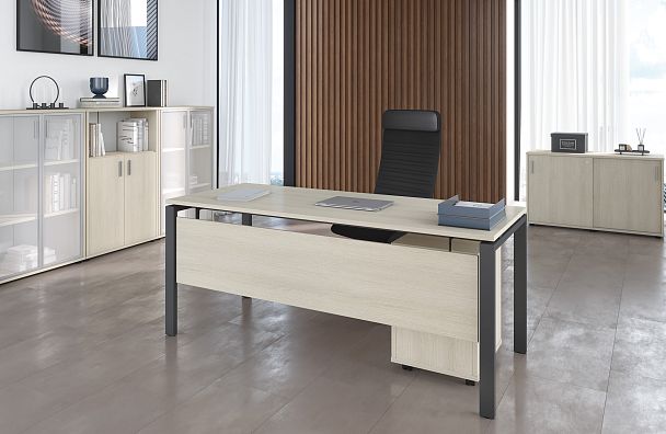 Брифинг-приставка Trend 100x60x75 тёмный дуб - Вид 19