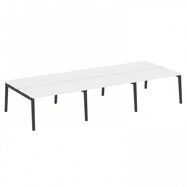 Рабочая станция "Onix wood" OW.D.RS-6.3.8 белый/дуб темный - Вид 1