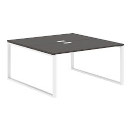Стол 2-х местный EQWST 1516 Мокко/Белый 1560х1606х750 EDIS - Фото предпросмотра