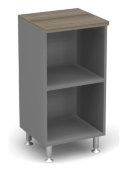 Стеллаж открытый ДВП Берлин Дрифтвуд/Серый ШО21-45 з/с ДВП - Вид 1