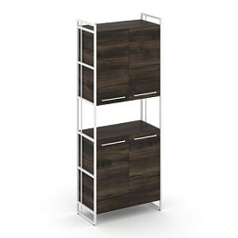 Rift Шкаф 5 ниш широкий RF.SS-52 Дуб Мали/Металл Белый 420*396*2010 - Фото предпросмотра