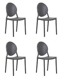 Набор 4 шт Стул обеденный DOBRIN ALBERT (цвет серый) - Фото предпросмотра