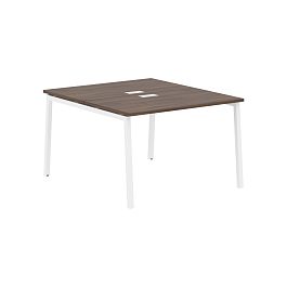 Стол 2-х местный ELWST 1113 Дуб Денвер тёмный/Белый 1160х1346х750 EDIS - Фото предпросмотра