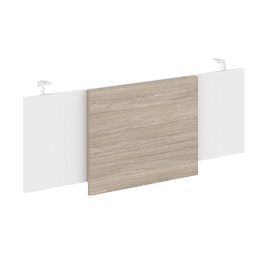 Onix Direct Lux Царга стола руководителя O.M-CSR-3 Белый бриллиант/Дуб аттик/Хром 1140*450*54 - Фото предпросмотра