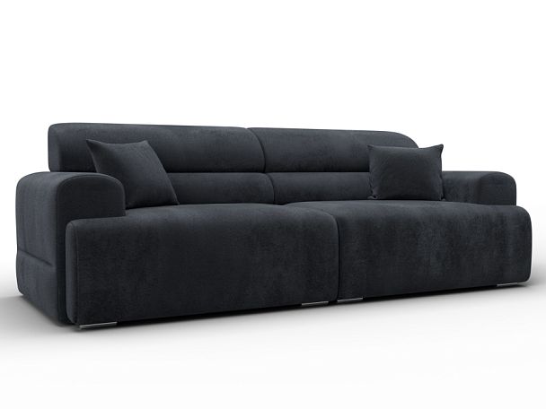 Диван прямой Лига-109 НПБ Велюр серый - Вид 1