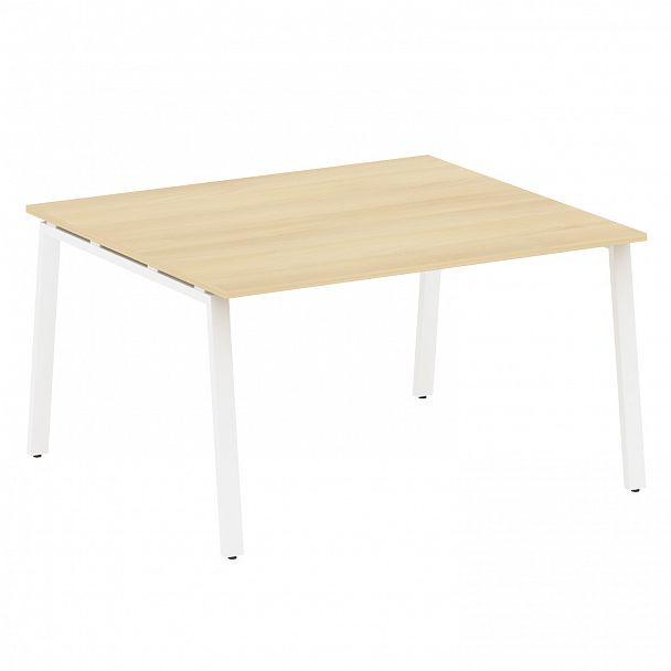 Стол для переговоров "Metal System" БА.ПРГ-1.3 акация/белый - Вид 1